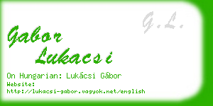 gabor lukacsi business card
